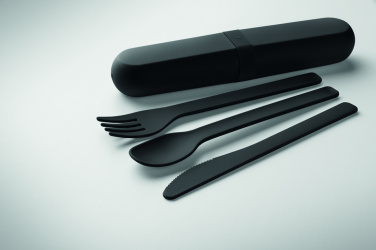 Logo trade advertising product photo of: Cutlery set and case in PLA